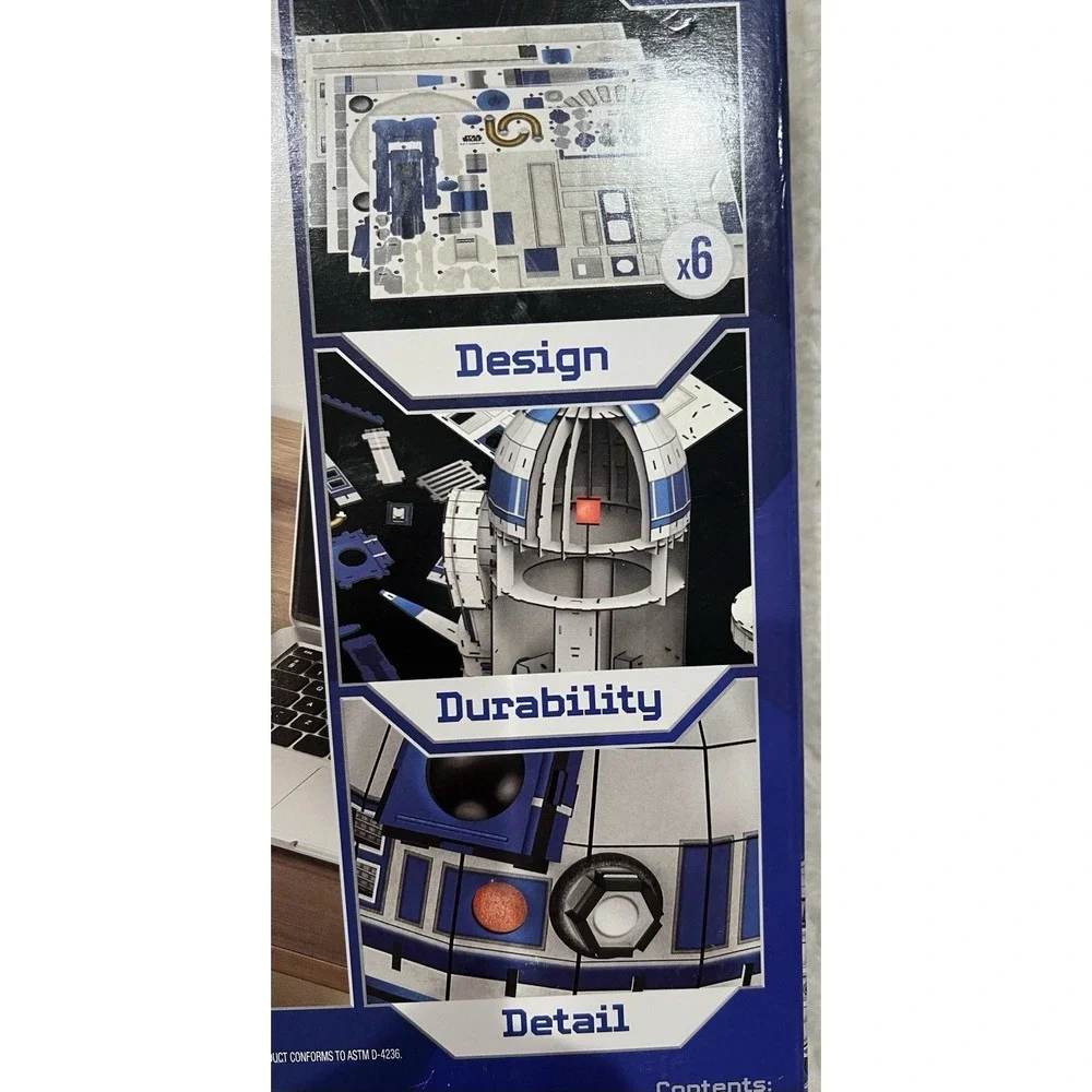 NEW STAR WARS R2-D2 Model‎ Kit 201 Pieces 4D Build Disney NIB sealed Ages 12+